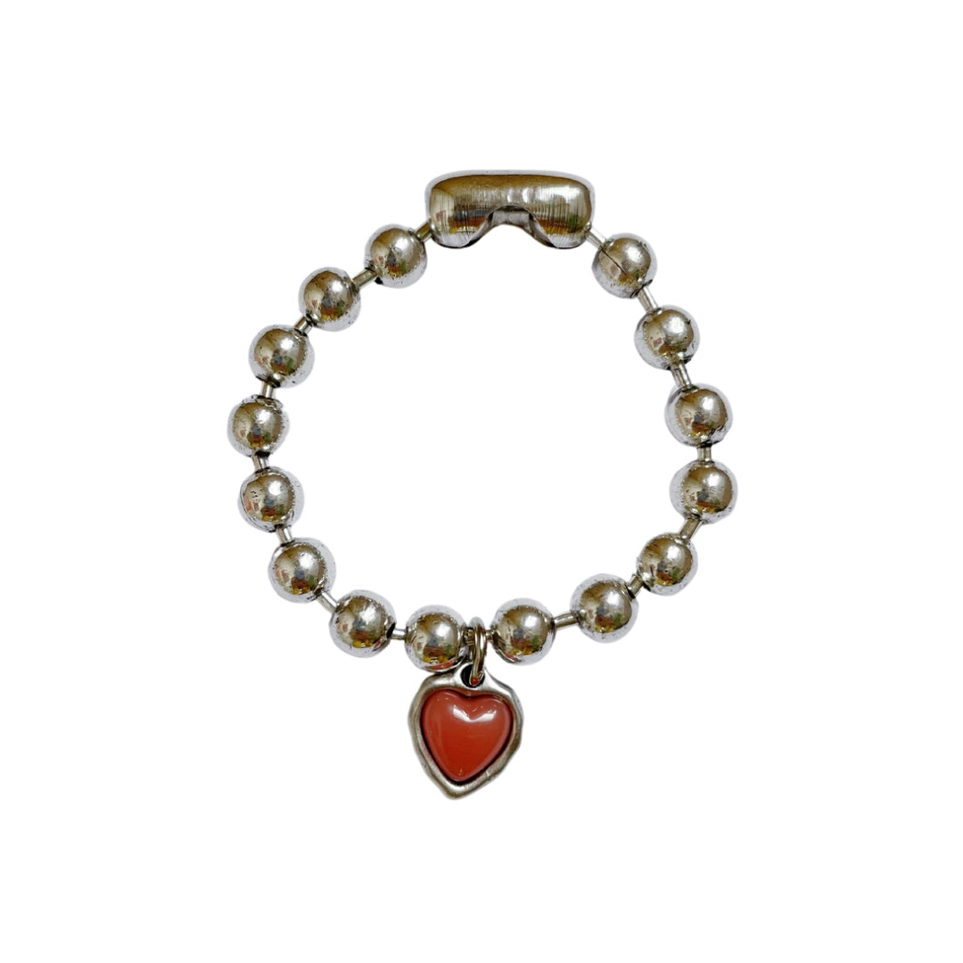 Otro Accesorio - Heart Charm with Bubble Zamak Bracelet