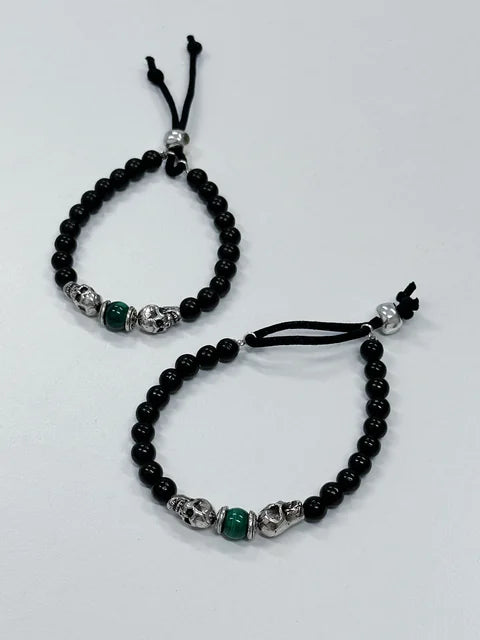 Otro Accesorio - Unisex Silver Skull Bracelet