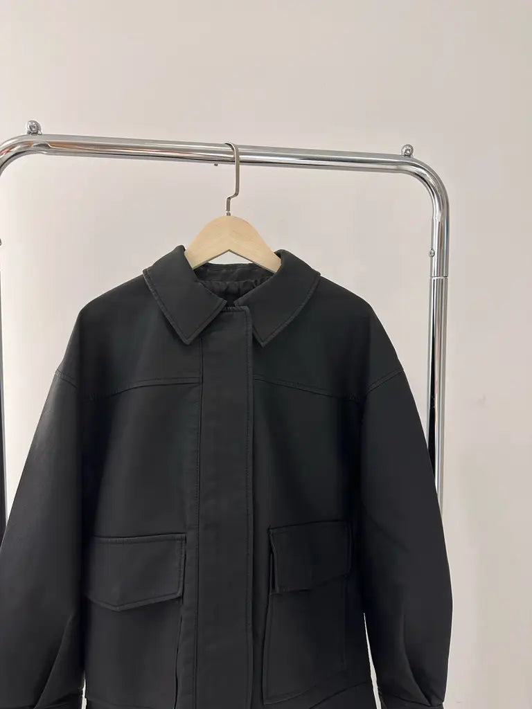 日本 Fit cut皮革外套