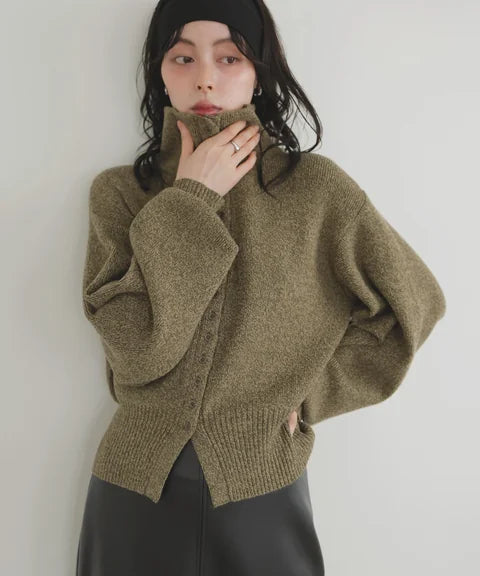 JP Button design 2WAY 高領針織冷衫