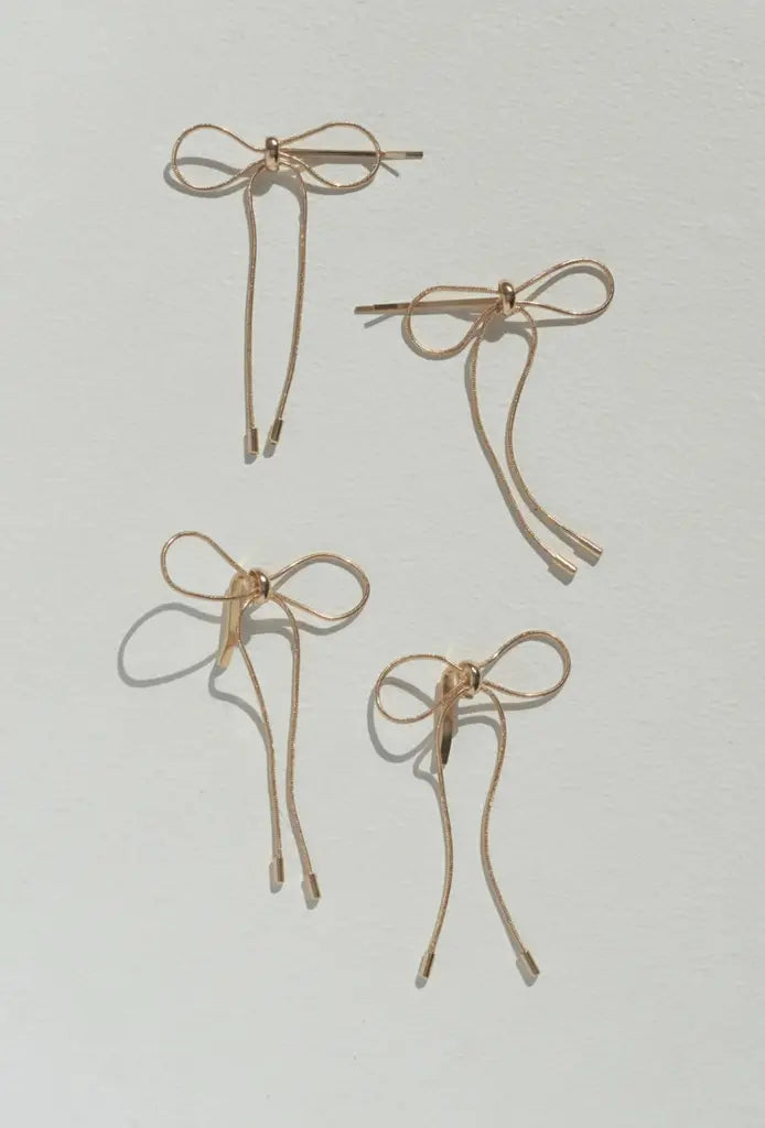 JP Cord Mini Ribbon Hair Cuff & Hairpin(日本人気）