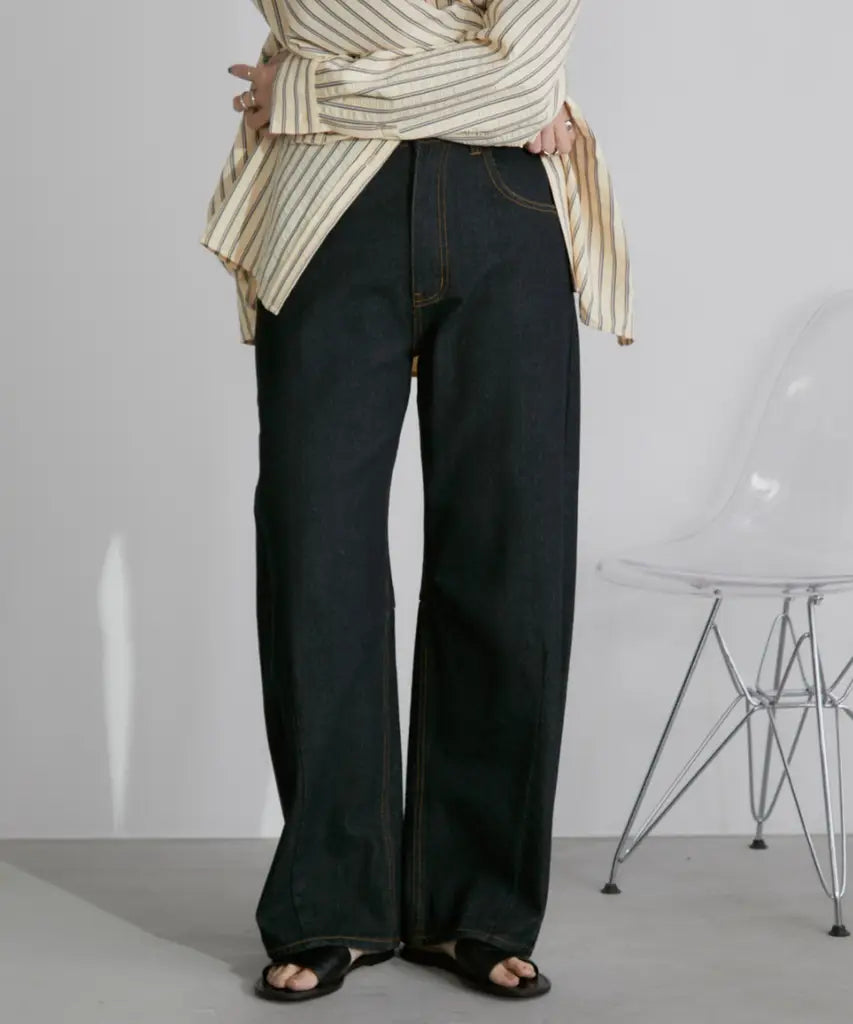 日本 靚cut Barrel Leg Jeans