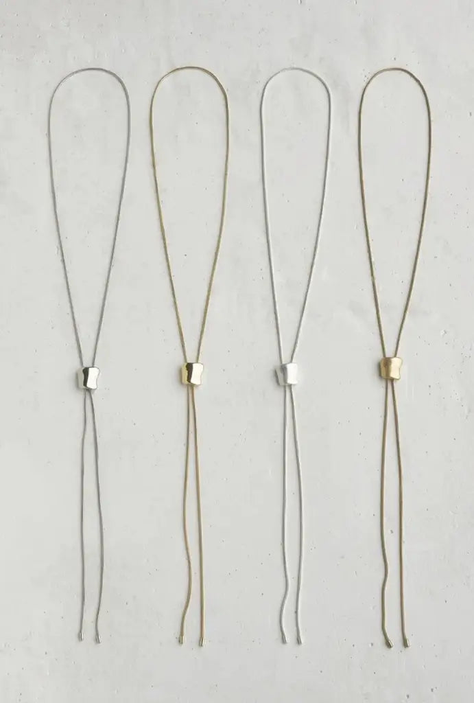 JP Loop Tied Metal Necklace