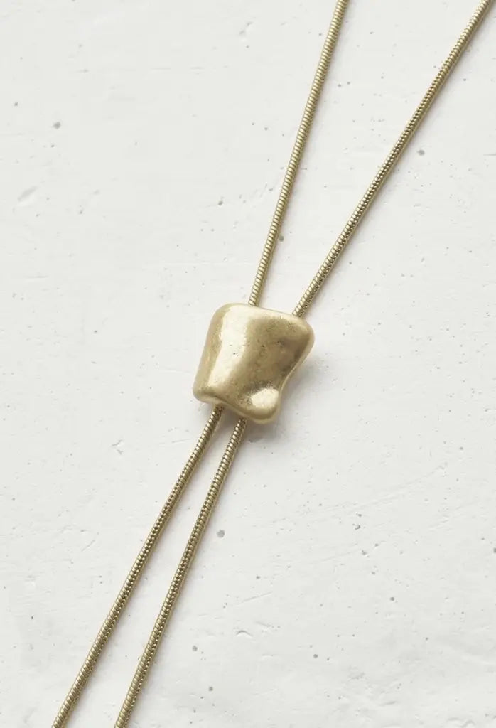 JP Loop Tied Metal Necklace