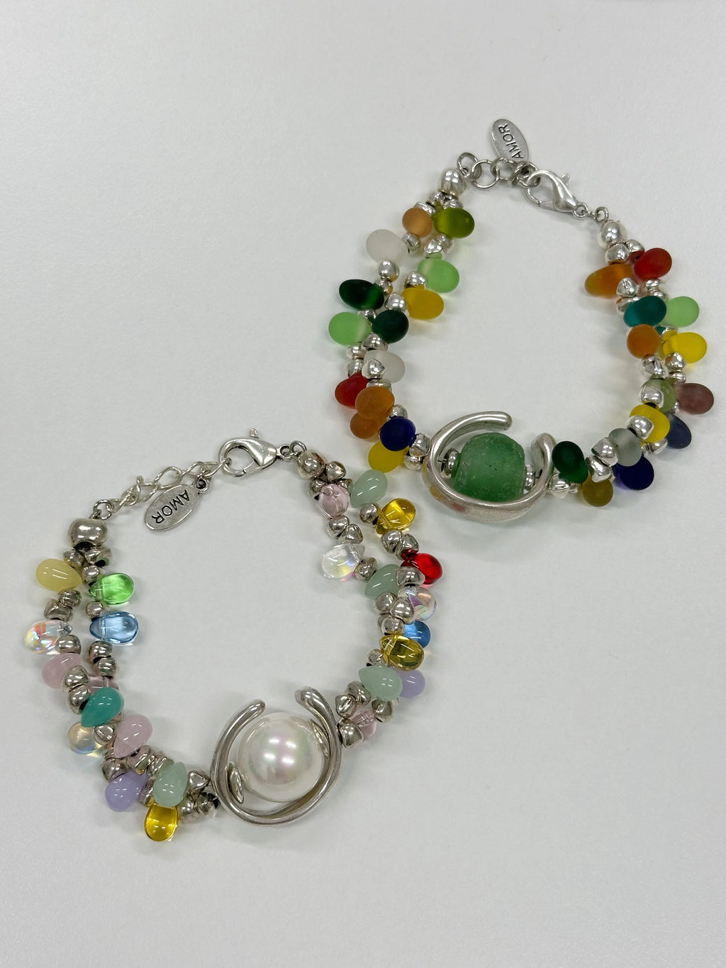 Otro Accesorio - Green Glass with Mixed Color Bracelet