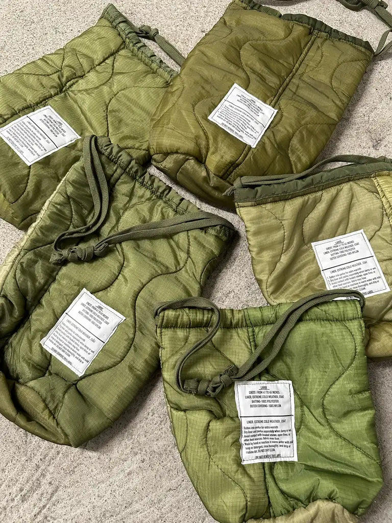 日本 VINTAGE REMADE 古著軍用夾棉再造索索袋