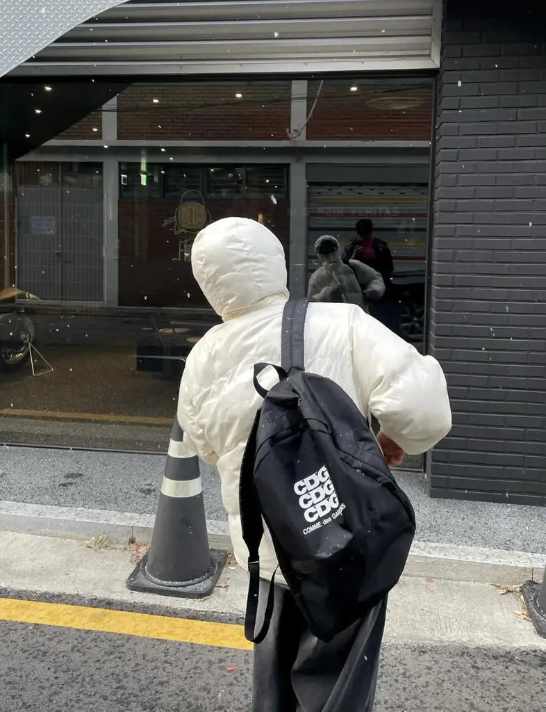 CDG White Logo Backpack