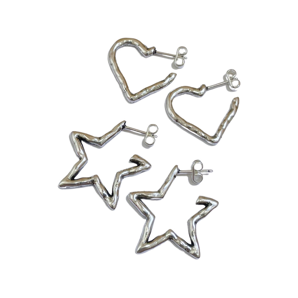 現貨｜Otro Accesorio - Heart u0026 Star Earrings