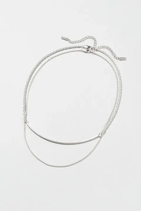 JP Arch Bar x Flat Chain Necklace