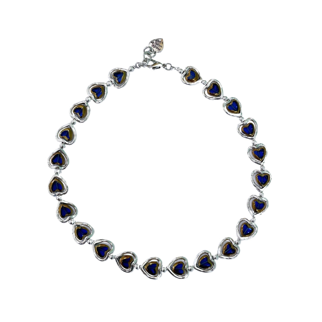 Otro Accesorio - Hearts Charm Layered Chocker