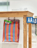 日本雜貨店/ RECYCLED PLASTIC STRIPE BAG