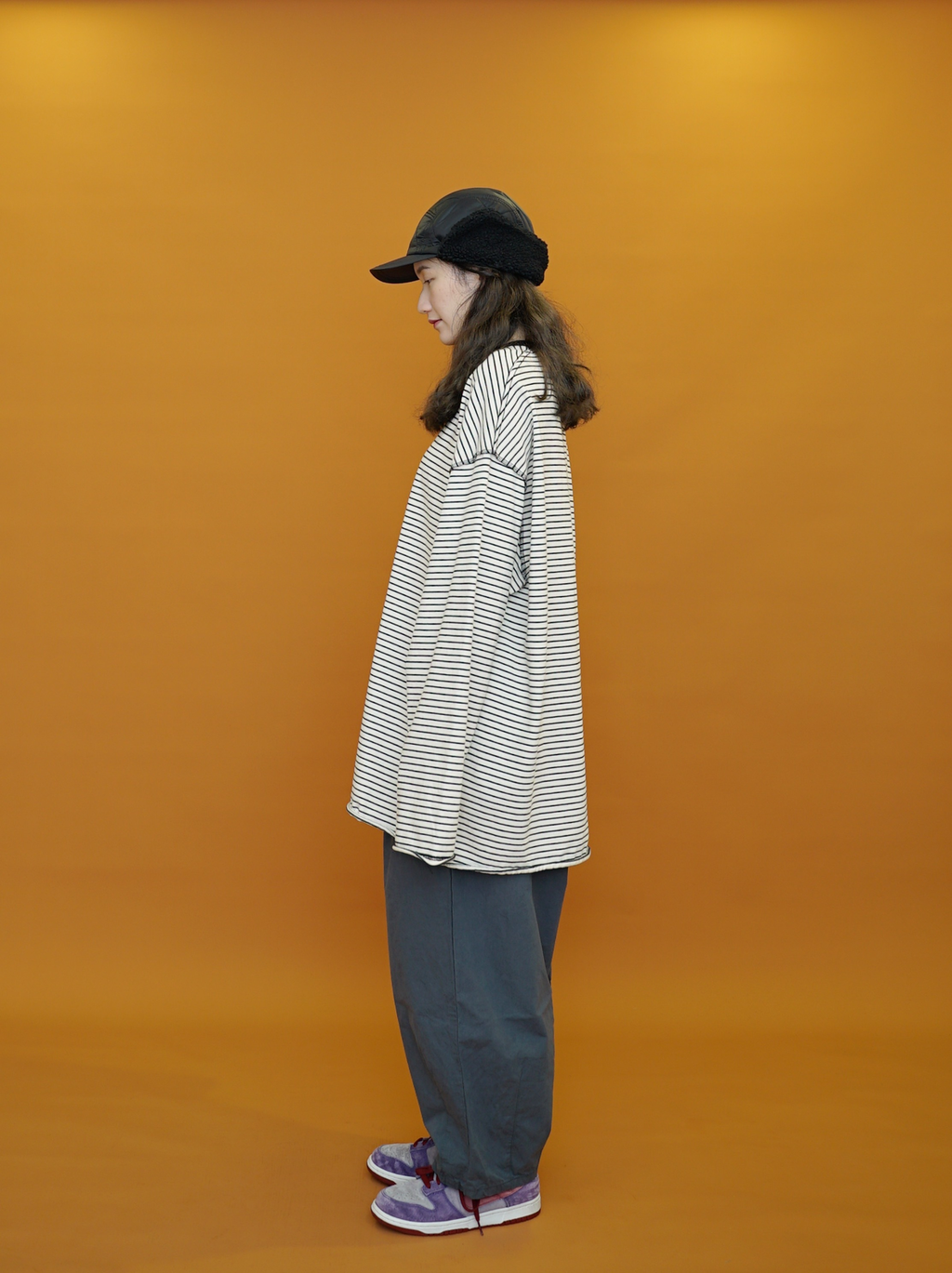 現貨｜韓國製反車線橫間長袖TEE - UNISEX