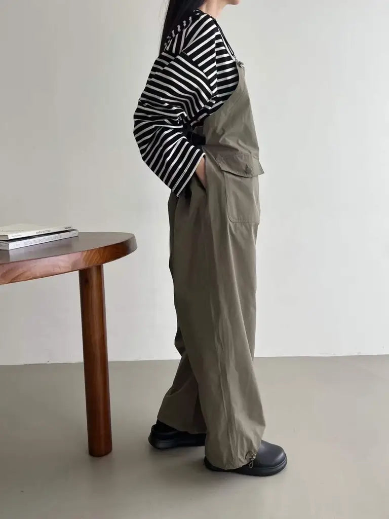 現貨｜可束腳單口袋連身褲