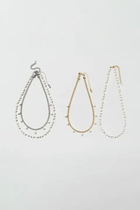 JP Grain Pearl Layered Necklace