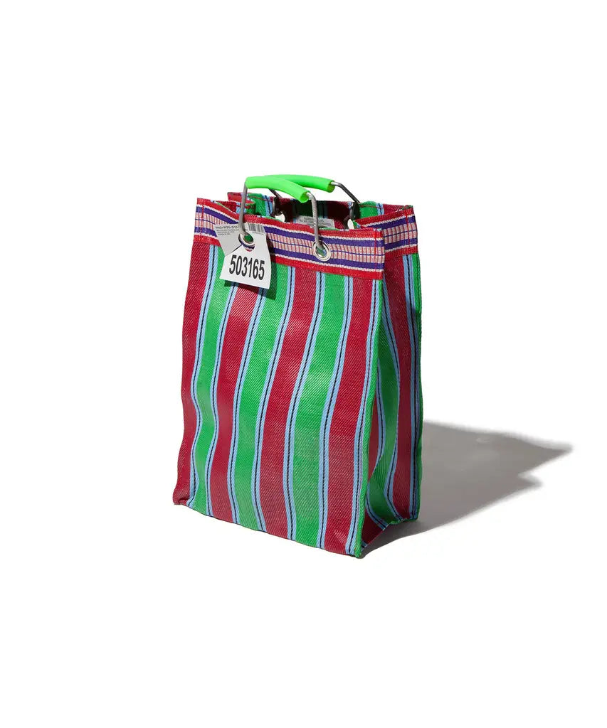 日本雜貨店/ RECYCLED PLASTIC STRIPE BAG