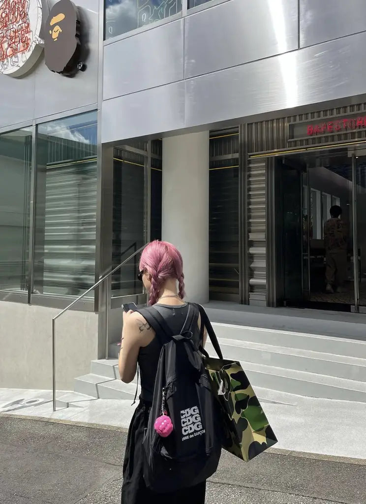 CDG White Logo Backpack