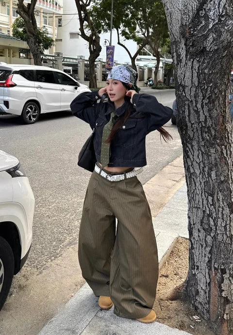 Must have Green stripped pants （暗間款黎～）