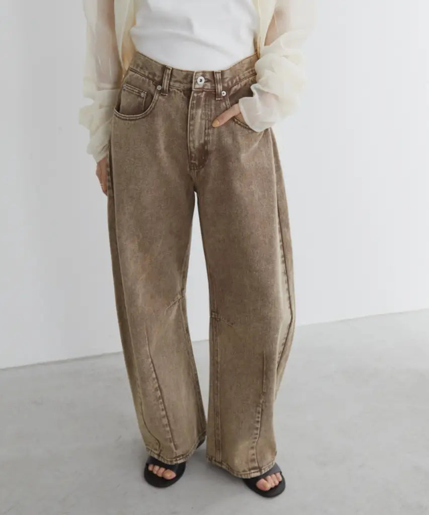 日本 靚cut Barrel Leg Jeans