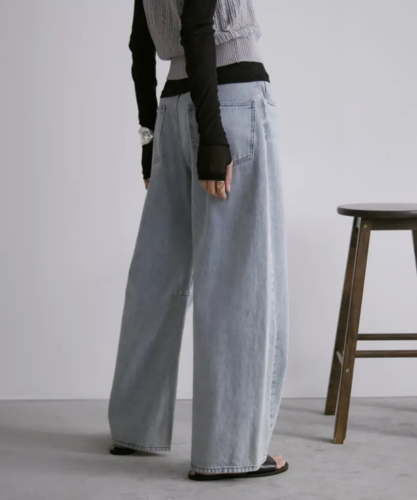 日本 靚cut Barrel Leg Jeans