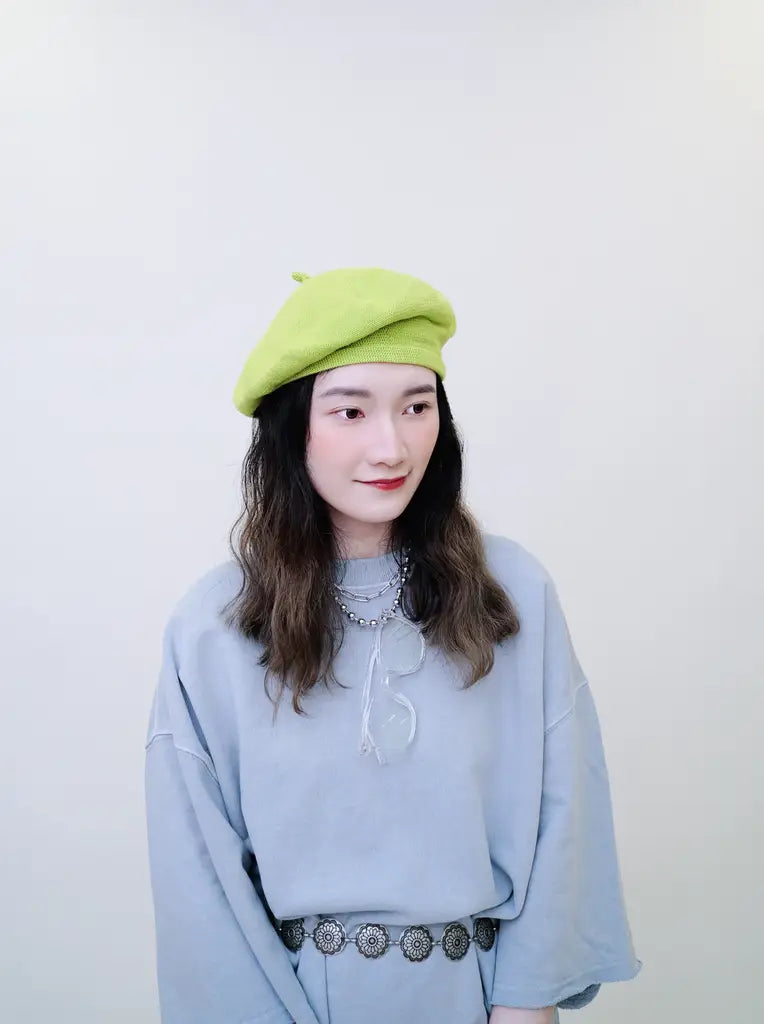 現貨｜韓製透氣針織Beret
