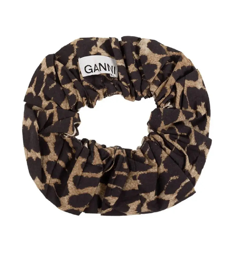 Ganni 美美豹紋Scrunch