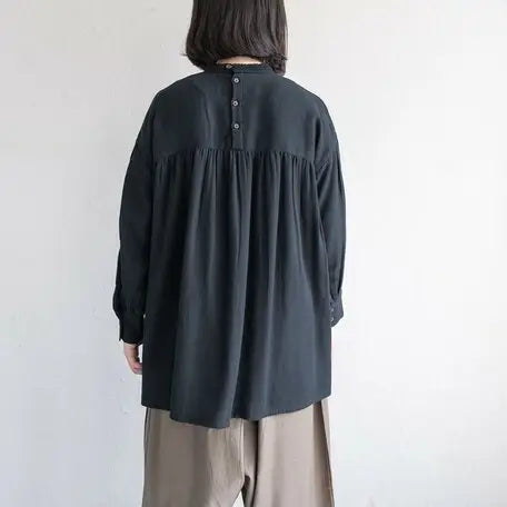 日本蕾絲高領上衣