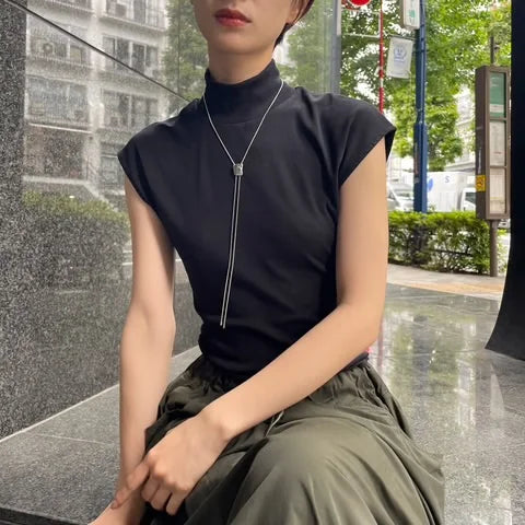 JP Loop Tied Metal Necklace