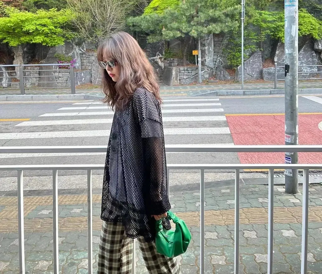 現貨｜網眼長袖百搭上衣