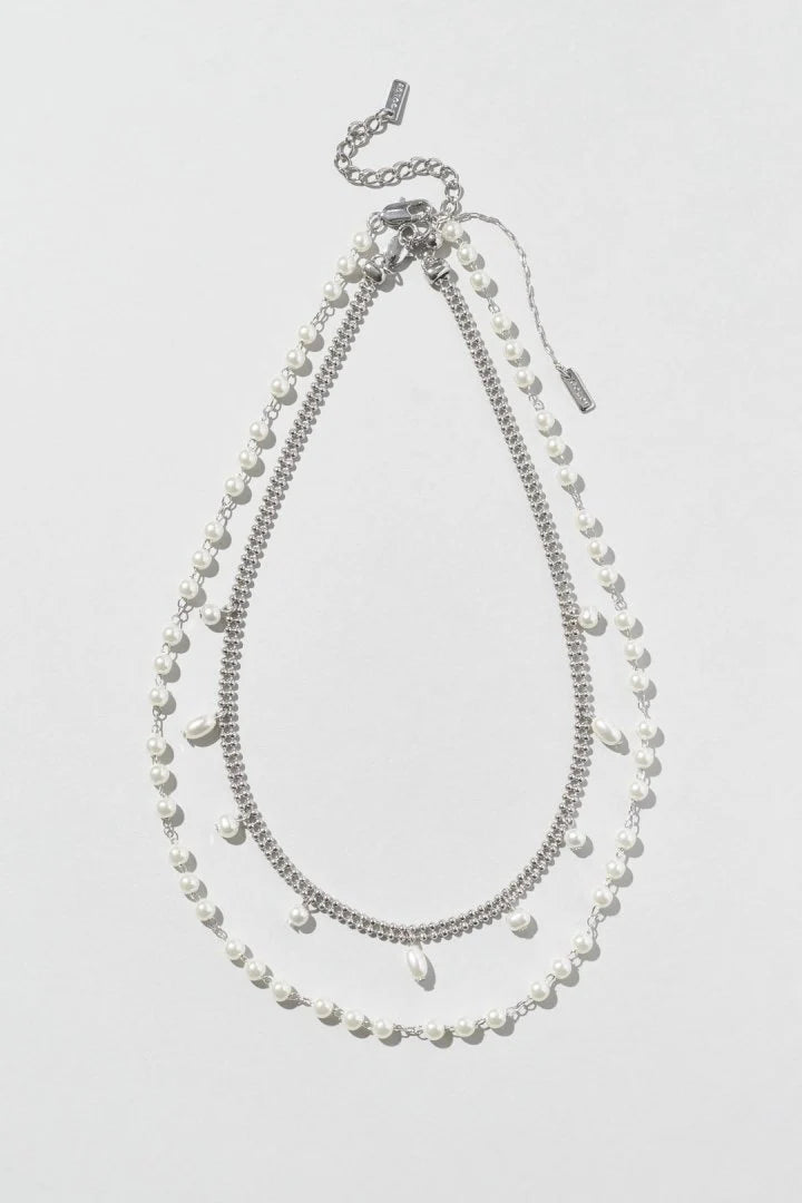 JP Grain Pearl Layered Necklace
