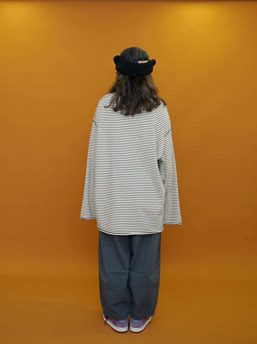 現貨｜韓國製反車線橫間長袖TEE - UNISEX