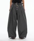 日本WFE CROSS TUCK BAGGY PANTS