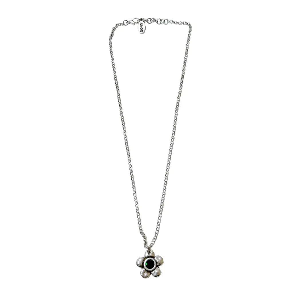 Otro Accesorio - Cute Flower Color Stone Necklace