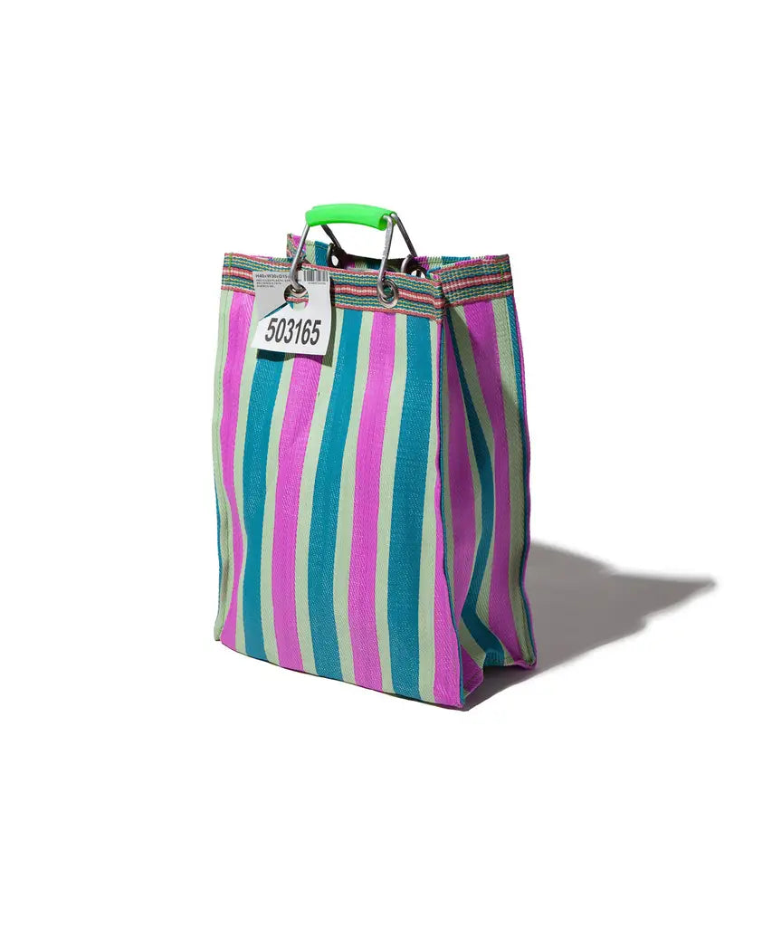 日本雜貨店/ RECYCLED PLASTIC STRIPE BAG