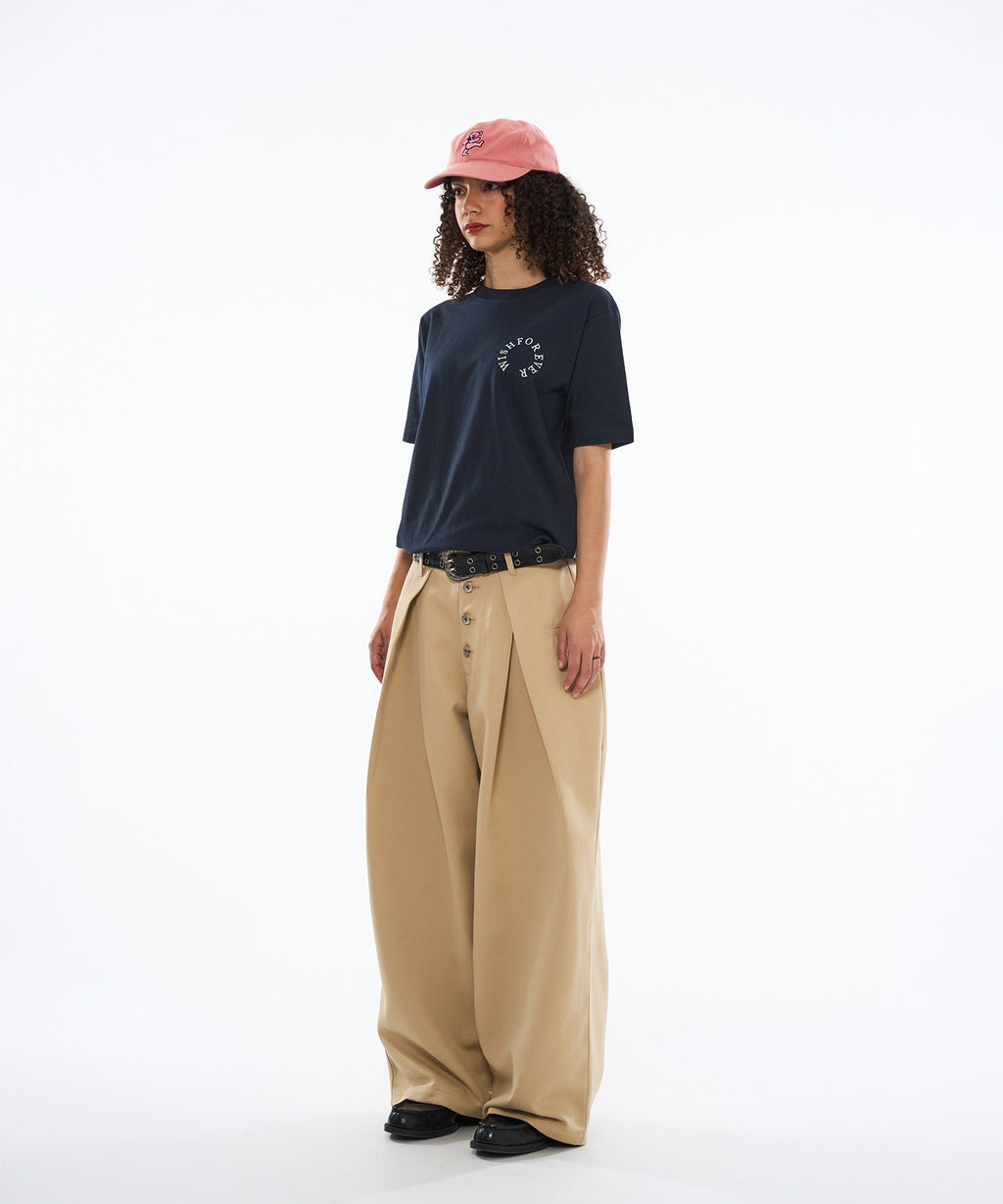 日本WFE CROSS TUCK BAGGY PANTS