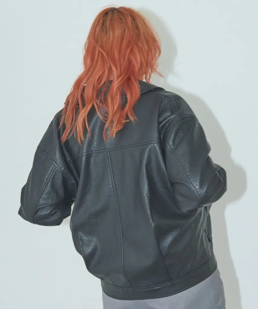 日本 Fit cut皮革外套