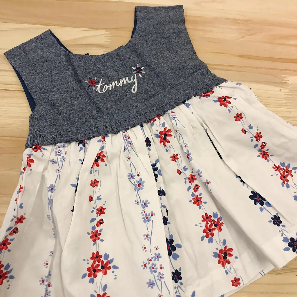 現貨｜Tommy Hilfiger Baby Girls' 2pcs Legging Set, Denim Print/Navy