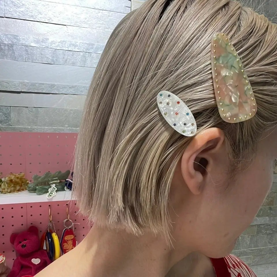 日本人氣髮夾 Round Studs Pin