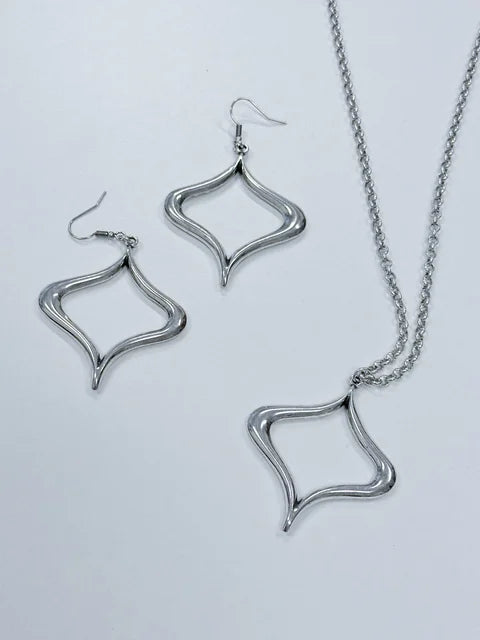 Otro Accesorio - Diamond shape necklace / earrings