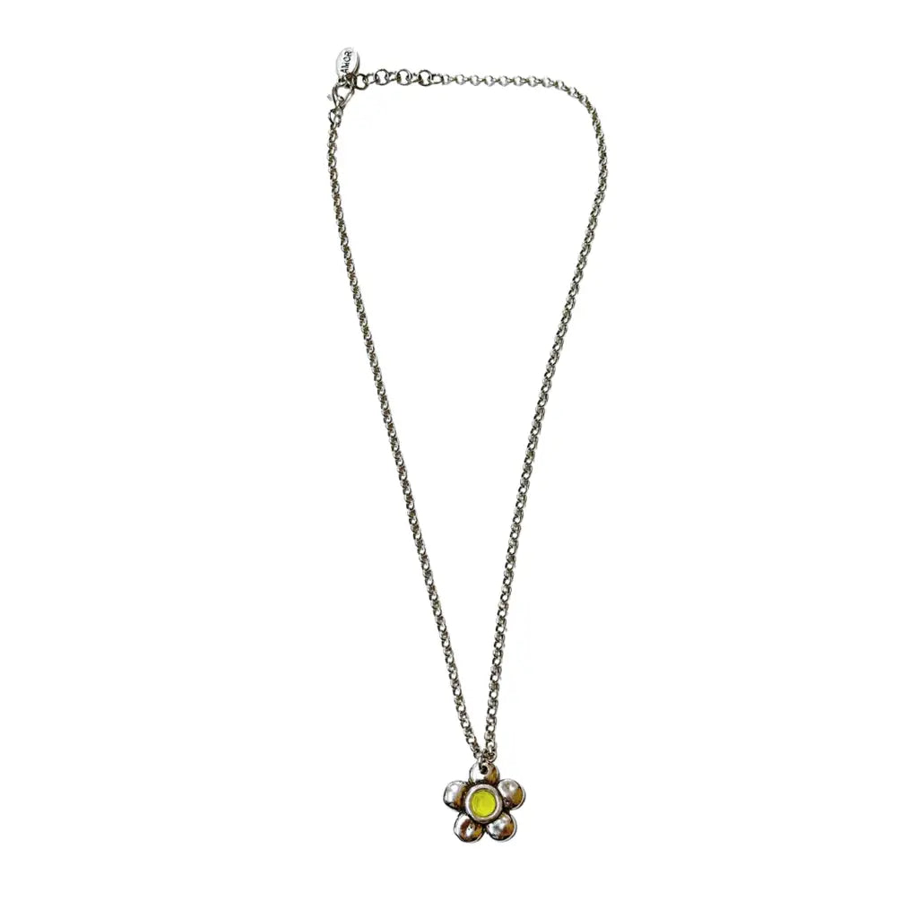 Otro Accesorio - Cute Flower Color Stone Necklace