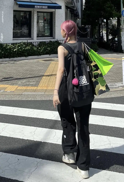CDG White Logo Backpack