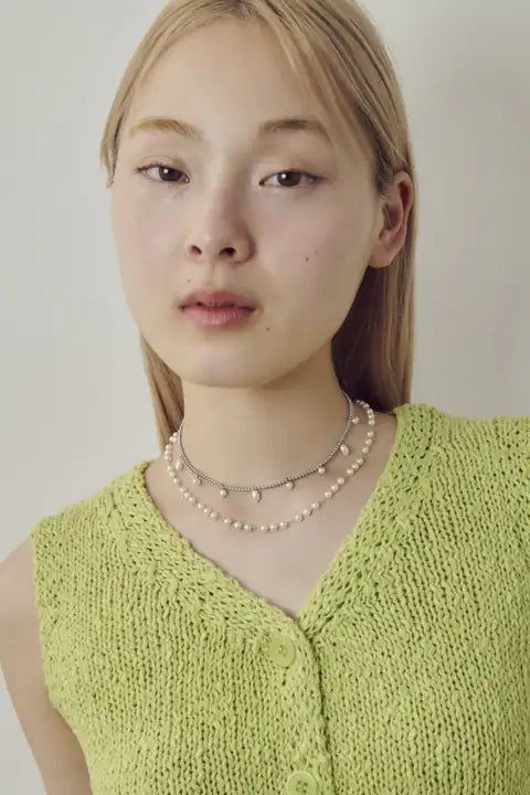 JP Grain Pearl Layered Necklace