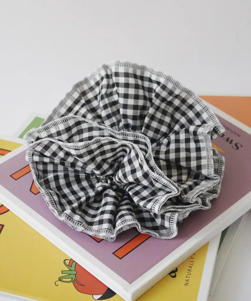 日本 美美格仔百褶層層髮圈