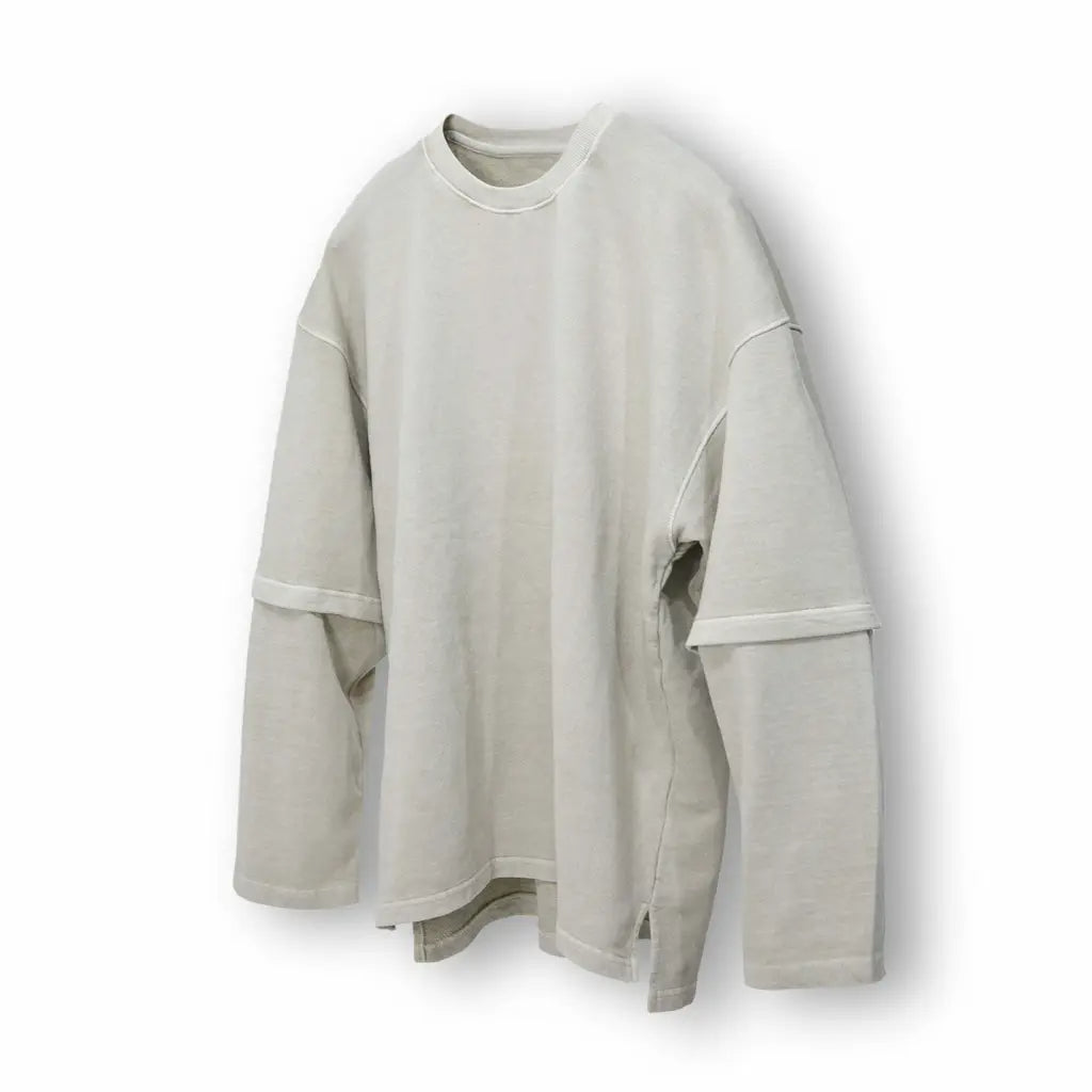韓國製洗水 Layered 長袖Tee - UNISEX