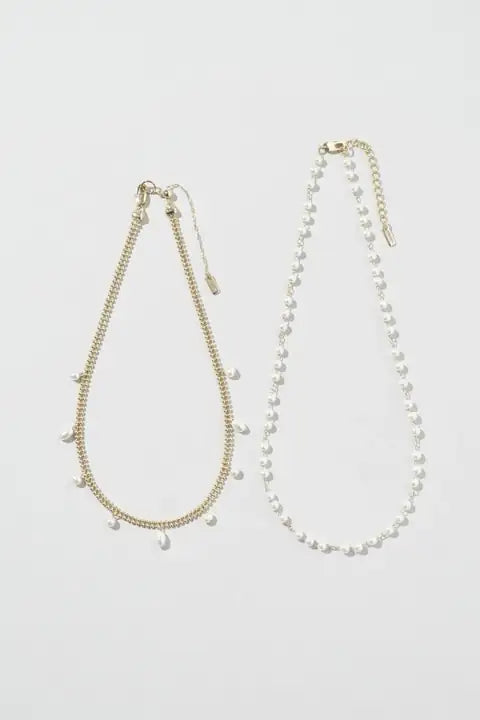 JP Grain Pearl Layered Necklace