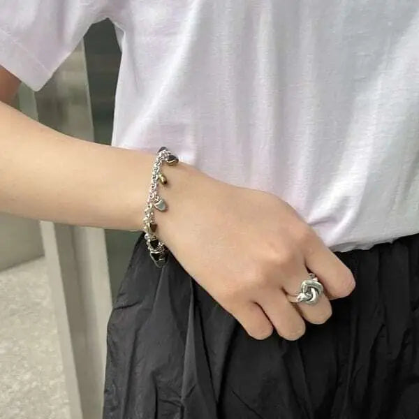 現貨｜Otro Accesorio - Hearts Charm Bracelet