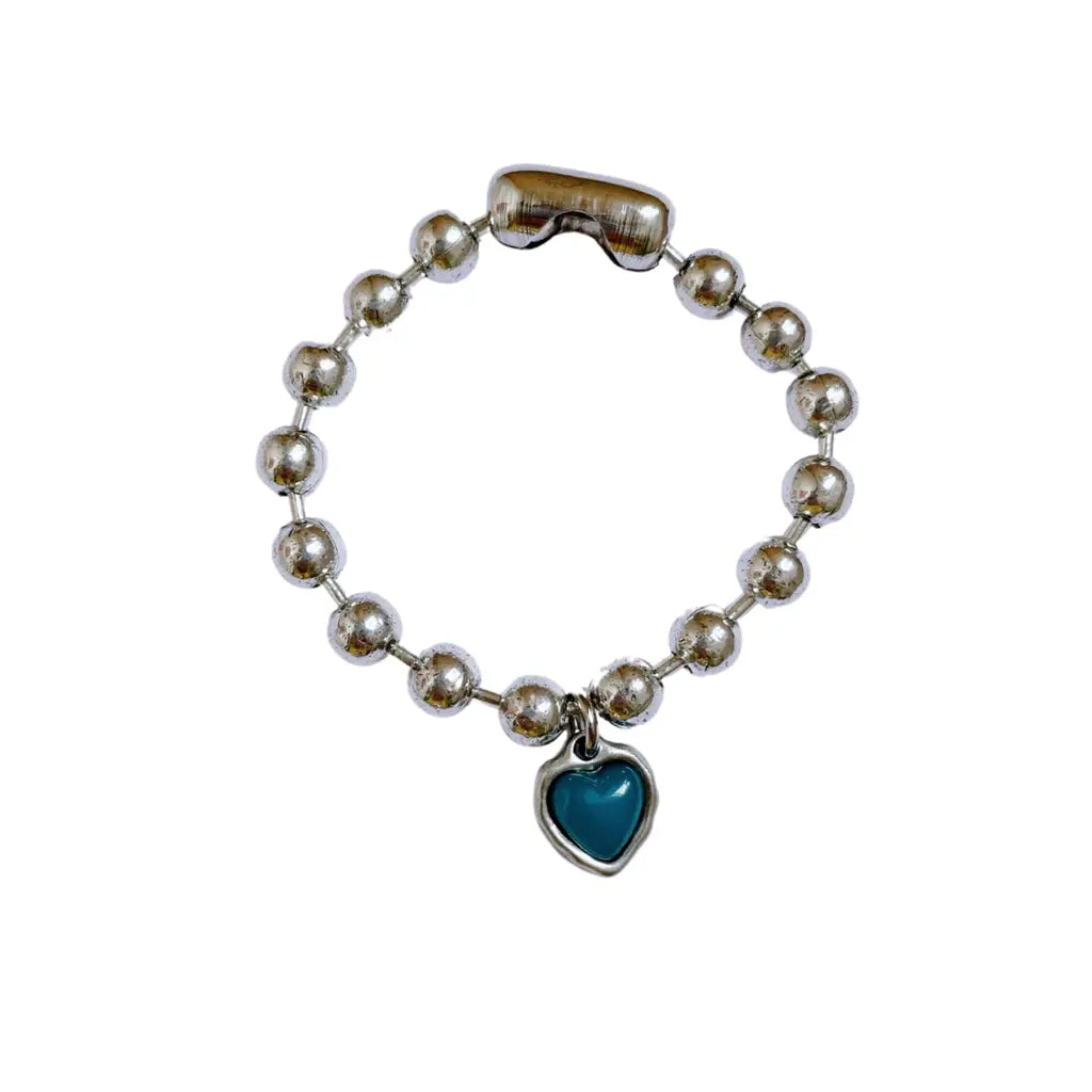 Otro Accesorio - Heart Charm with Bubble Zamak Bracelet