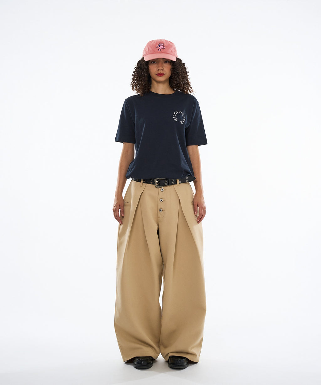 日本WFE CROSS TUCK BAGGY PANTS