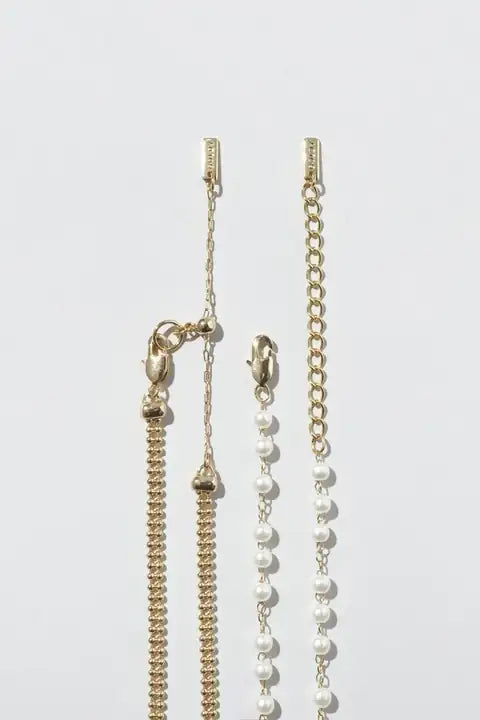 JP Grain Pearl Layered Necklace