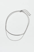 JP Arch Bar x Flat Chain Necklace