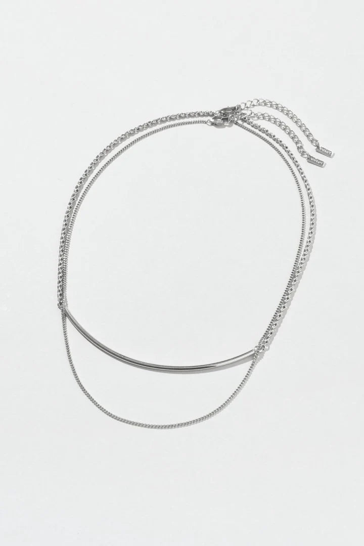JP Arch Bar x Flat Chain Necklace
